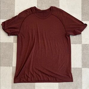 lululemon athletica Maroon Metal Vent Tee